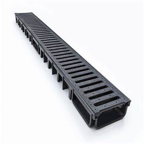 110mm x 50mm drain channel.